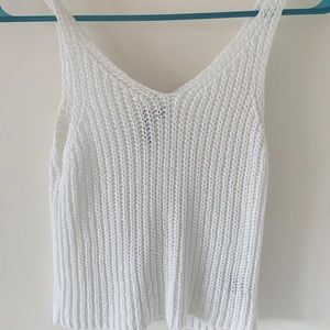 White cover up tank top shirt